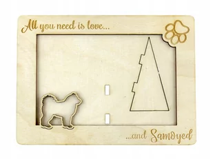 Samojed Samoyed ramka na zdjęcie z psem grawer - Ramki na zdjęcia Samojed Samoyed ramka na zdjęcie z psem grawer - Ramki na zdjęcia - miniaturka - grafika 1