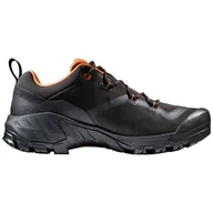 Buty trekkingowe męskie - Męskie buty turystyczne Mammut Sapuen Low GTX Men Rozmiar butów (UE): 46 2/3 / Kolor: czarny/pomarańczowy - miniaturka - grafika 1