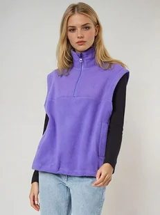 Weekday Kamizelka polarowa w kolorze fioletowym - Bluzy damskie - miniaturka - grafika 1