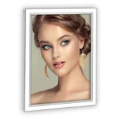 Ramki na zdjęcia - Ramka metalowa na zdjęcie 10x15 biało-srebrna - miniaturka - grafika 1