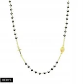 Biżuteria religijna - Naszyjnik Srebro925 różaniec D&G krzyżyk - miniaturka - grafika 1