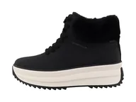 Botki damskie - Tom Tailor Damskie sztyblety 6390910007, czarne, rozmiar 36 EU, czarny, 36 EU - miniaturka - grafika 1