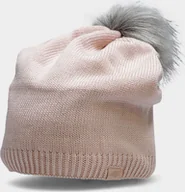 Czapki damskie - 4f Czapka zimowa H4Z22-CAD009 Jasny róż r.one size - miniaturka - grafika 1