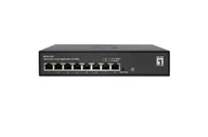 Pozostałe akcesoria sieciowe - LevelOne GES-2208 łącza sieciowe Zarządzany L2 Gigabit Ethernet (10/100/1000) Czarny - miniaturka - grafika 1