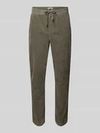 Spodnie męskie - Spodnie sztruksowe o kroju tapered z mieszanki bawełny model ‘LINUS’ - miniaturka - grafika 1