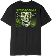Koszulki męskie - t-shirt SANTA CRUZ TOXIC SKULL TEE Black - miniaturka - grafika 1