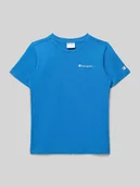 Koszulki dla chłopców - T-shirt z Wyhaftowane logo i Okrągły dekolt - miniaturka - grafika 1