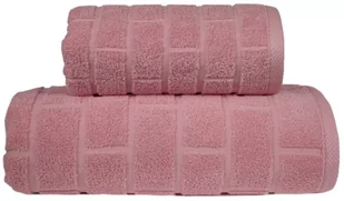Greno BRICK RĘCZNIK 70x140 RÓŻANY 500 115636 - Ręczniki - miniaturka - grafika 1