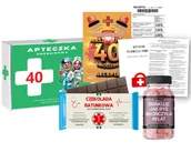Zestawy upominkowe - Śmieszny Prezent na 40 Urodziny dla Kobiety APTECZKA RATUNKOWA - miniaturka - grafika 1