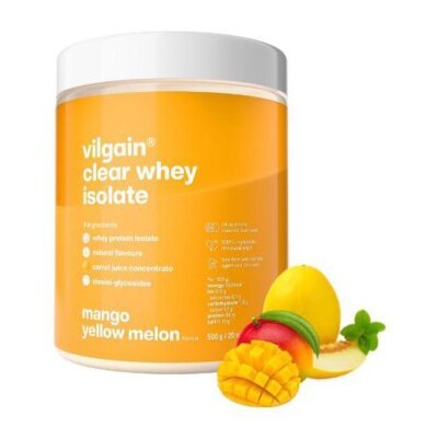 Odżywka białkowa VILGAIN Clear Whey Isolate Lemoniada melon z mango (500 g) Bez cukru