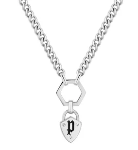 Biżuteria POLICE PEJLN2009942. Naszyjnik, Kolor szary. Kobieta. - Naszyjniki - miniaturka - grafika 1