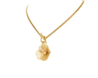 Naszyjniki - Choker z ażurowym kwiatem (C23/JES/28Au) - miniaturka - grafika 1