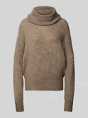 Swetry damskie - Sweter o kroju regular fit z dzianiny z dodatkiem wełny z alpaki model ‘IHKAMARA’ - miniaturka - grafika 1