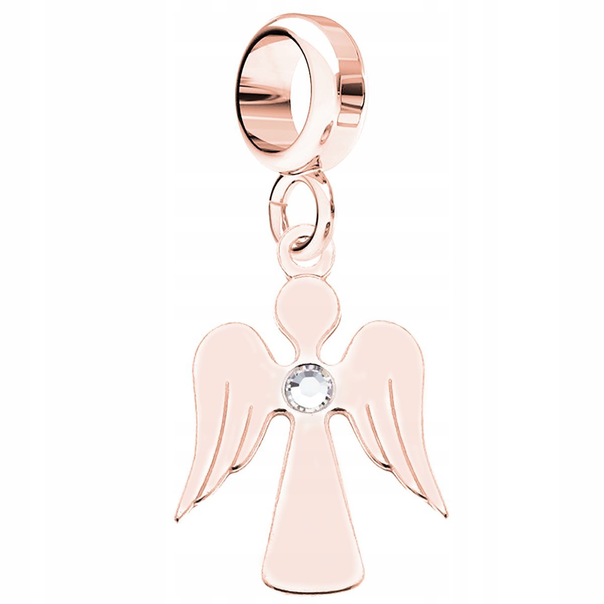 Charms Aniołek różowe złoto srebro 925