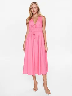 Seafolly Sukienka letnia Sunbreak Poplin 54878-DR Różowy Regular Fit - Sukienki - miniaturka - grafika 1