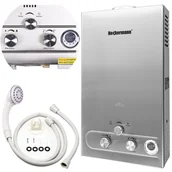 Baterie umywalkowe - Gazowy podgrzewacz wody Heckermann JSD-HB03 18L NG - miniaturka - grafika 1