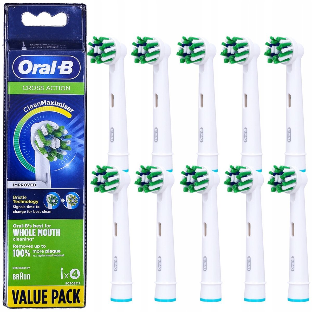 Końcówki Oral-B Eb50 10Szt Cross Action Oryginalne