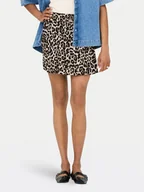 Spódnice - ONLY Spódnica mini 15322967 Brązowy Regular Fit - miniaturka - grafika 1