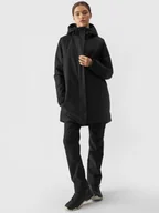 Kurtki damskie - 4F Parka przejściowa membrana 8000 damska - czarna XS - miniaturka - grafika 1