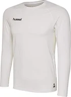 Koszulki męskie - Hummel Hummel Męska koszulka Hml First Performance Jersey L/S biały biały S 204502-9001 - miniaturka - grafika 1