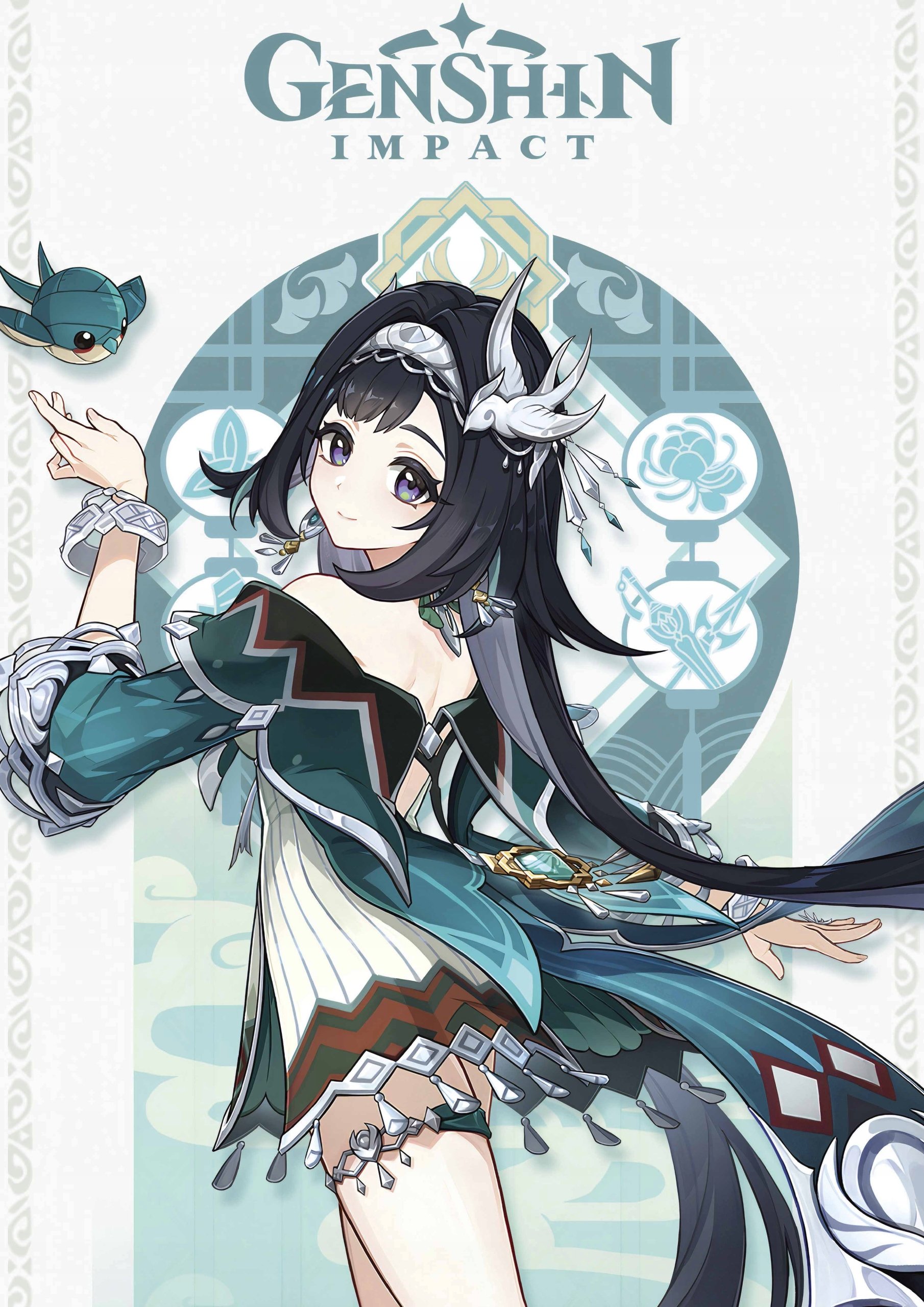 Plakat A3 Genshin Impact Anime Gra Lan Yan
