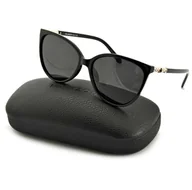 Okulary korekcyjne, oprawki, szkła - Okulary przeciwsłoneczne damskie polaryzacyjne Kocie Oczy POL-828 - miniaturka - grafika 1