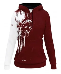 Bluza Damska Skull Bordo - Akcesoria rowerowe - miniaturka - grafika 1