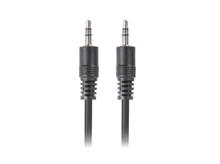 LANBERG LANBERG Kabel Minijack Minijack M/M 3.5mm 10m czarny + EKSPRESOWA 24H CA-MJMJ-10CC-0100-BK - Kable - miniaturka - grafika 2