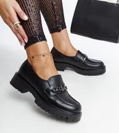 Mokasyny damskie - Czarne mokasyny ze skórzaną wkładką Vinceza - VINCEZA - miniaturka - grafika 1