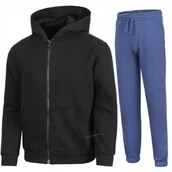 Dresy męskie - 4F OCIEPLANY CHĹOPIÄCY DRES KOMPLET BLUZA ROZPINANA SPODNIE / rozm 140 - miniaturka - grafika 1