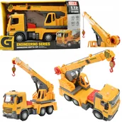 Samochody i pojazdy dla dzieci - DUŻA CIĘŻARÓWKA DŹWIG AUTO SAMOCHÓD ZABAWKA - miniaturka - grafika 1