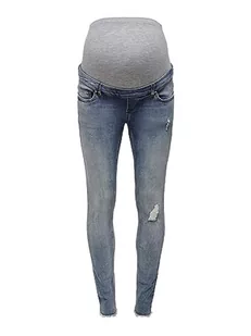 ONLY Dżinsy damskie Skinny Fit OLMBlush Mid Ankle Raw, niebieski (medium blue denim), (XL) W / 32L - Spodnie damskie - miniaturka - grafika 1