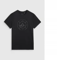 Koszulki męskie - 4F T-SHIRT MĘSKI M3138 GŁĘBOKA CZERŃ S - miniaturka - grafika 1