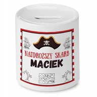 Skarbonki - Skarbonka 330 ml Dla Maćka Syna Dziecka Prezent z Nadrukiem ze Zdjęciem - miniaturka - grafika 1