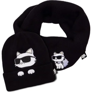 Karl Lagerfeld Kids Zestaw - Czapki dla dzieci - miniaturka - grafika 1
