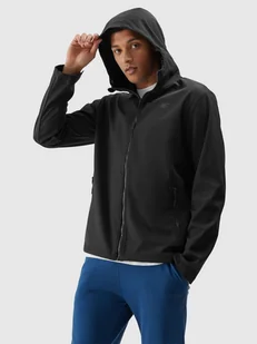 4F Kurtka softshell wiatroodporna membrana 5000 męska - czarny S - Kurtki i kamizelki sportowe męskie - miniaturka - grafika 1