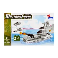 Klocki - Euro Trade, Klocki konstrukcyjne Alleblox, Milit 64 el. - miniaturka - grafika 1