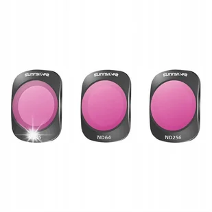 Sunnylife Zestaw Filtrów ND 16 / 64 / 256 Do Kamery Sportowej Osmo Pocket 3 - Kamery cyfrowe - akcesoria - miniaturka - grafika 1