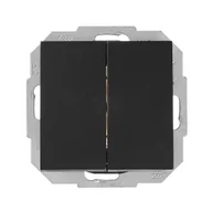 Wyłączniki światła i elektryczne - Włącznik podwójny schodowy Flavia Czarny ELEKTRO-PLAST - miniaturka - grafika 1
