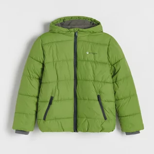 Kurtki i płaszcze dla chłopców - Reserved - Pikowana kurtka z ociepleniem - Zielony - grafika 1