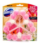 Środki do WC - Domestos Aroma Lux Kostka toaletowa do WC Pink Jasmine & Elderflower 1op.-3x55g - miniaturka - grafika 1