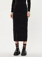 Spódnice - Vero Moda Spódnica jeansowa Medusa 10321775 Czarny Regular Fit - miniaturka - grafika 1
