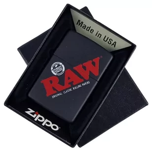Zapalniczka Zippo Raw Logo Benzynowa - Trafika - miniaturka - grafika 1