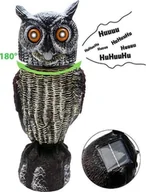 Zwalczanie i odstraszanie szkodników - Garden King Solarny odstraszacz ptaków gołębi szpaków Sowa SONIC - miniaturka - grafika 1