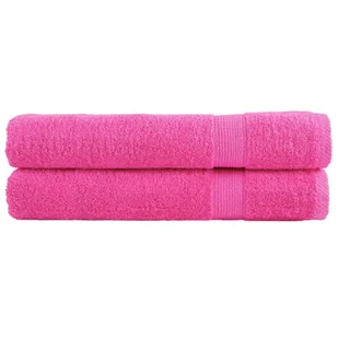 vidaXL Ręczniki premium SOLUND, 2 szt., różowe, 100x200 cm, 600 g/cm² - Ręczniki - miniaturka - grafika 1