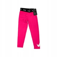 Legginsy - Getry legginsy dziewczęce różowe NIKE 6/7 lat - miniaturka - grafika 1