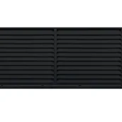 Ogrodzenia - Polbram Brama przesuwna Kreta 5x1,5 m prawa czarna - miniaturka - grafika 1