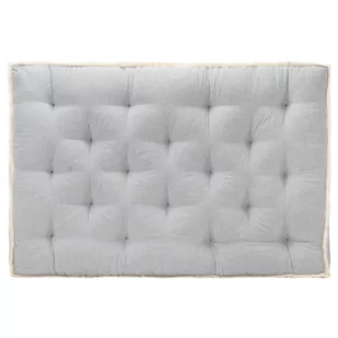 vidaXL Poduszka na sofę z palet, szara, 120x80x10 cm - Poduszki ogrodowe - miniaturka - grafika 1
