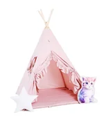 Namioty i tipi dla dzieci - SowkaDesign Namiot tipi dla dzieci, bawełna, okienko, kotek, cukierkowy raj - miniaturka - grafika 1