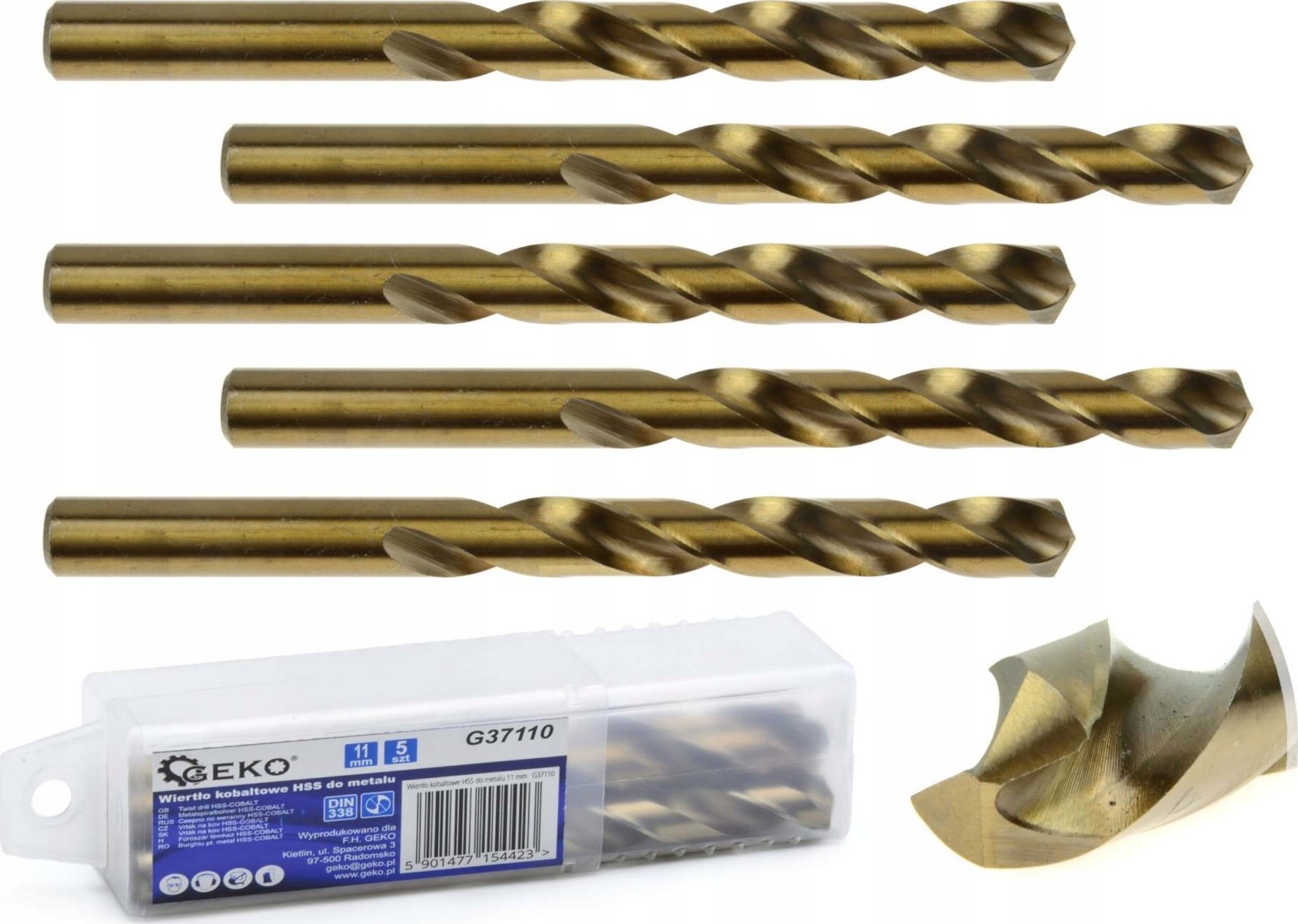 Geko Wiertło Wiertło kobaltowe HSS do metalu 11 mm 5/105